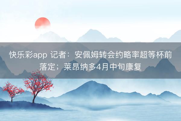 快乐彩app 记者:安佩姆转会约略率超等杯前落定;莱昂纳多4月中旬康复