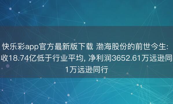 快乐彩app官方最新版下载 渤海股份的前世今生: 营收18.74亿低于行业平均， 净利润3652.61万远逊同行