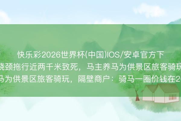 快乐彩2026世界杯(中国)IOS/安卓官方下载 贵阳5岁女童被马缰绳绕颈拖行近两千米致死,马主养马为供景区旅客骑玩,隔壁商户:骑马一圈价钱在20元掌握